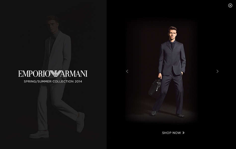 Armani interstitial ad — frame 2