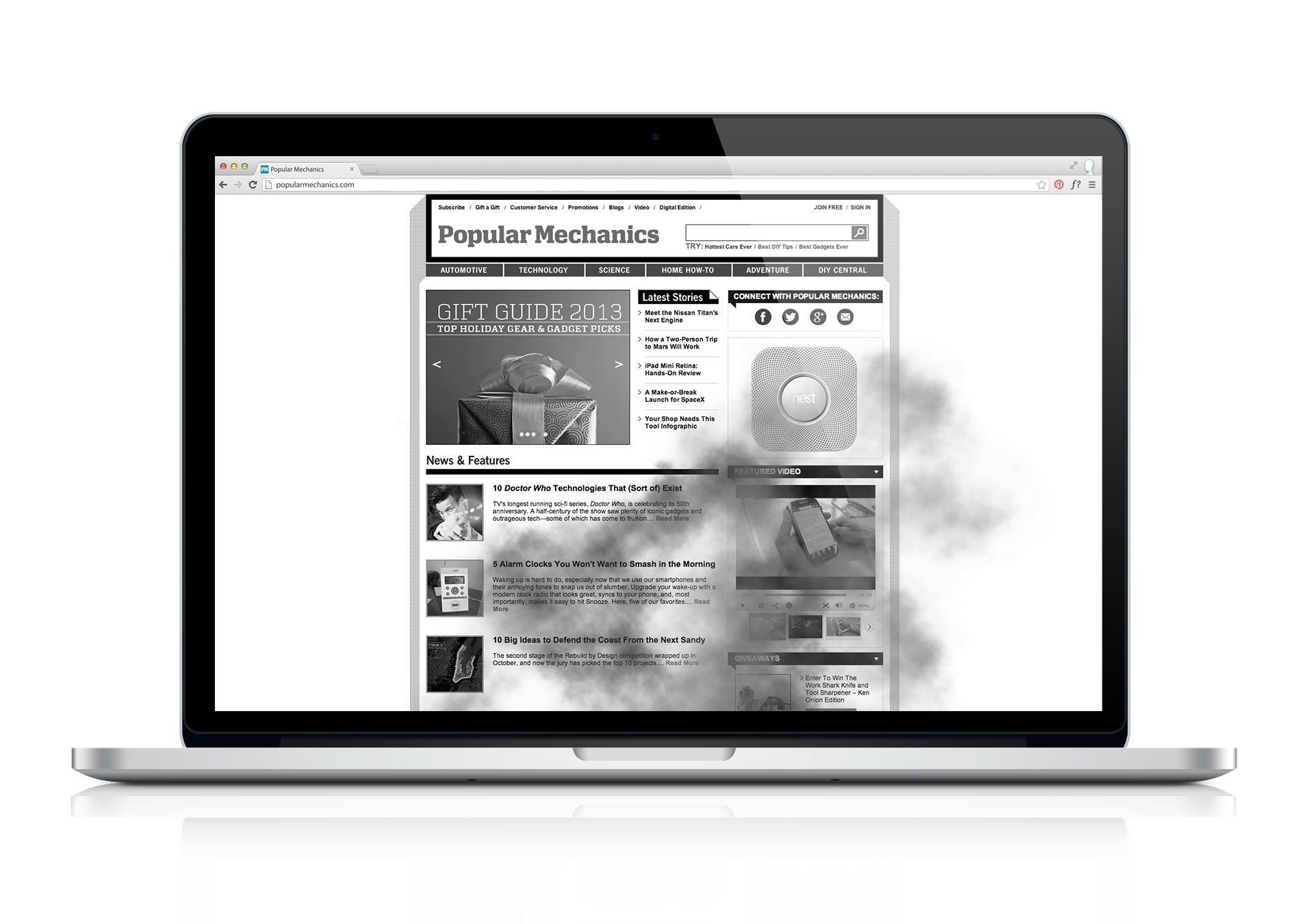 Nest Protect desktop ad — screen 1